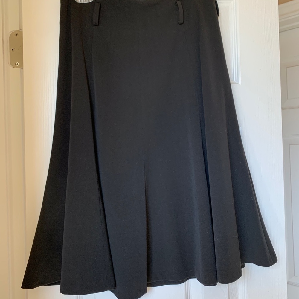 Black Flare Gore Skirt
